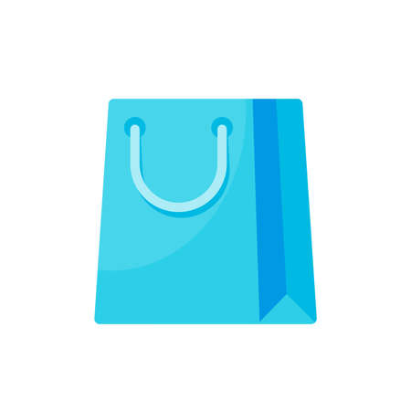 Shopping bags. Colorful paper bags for shopping mall products.のイラスト素材