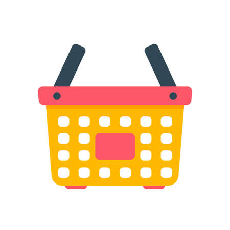 Shopping cart to put the product before checkout. online shopping ideasのイラスト素材