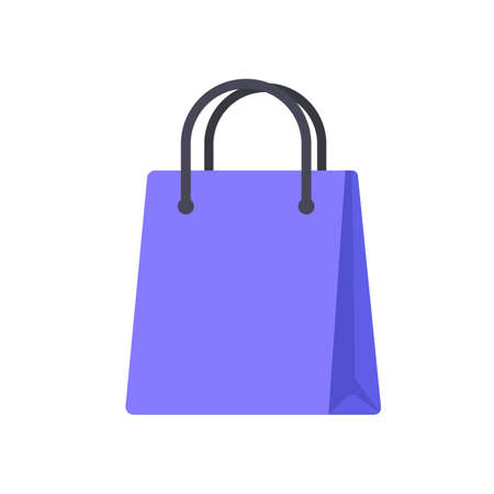 Shopping bags. Colorful paper bags for shopping mall products.のイラスト素材