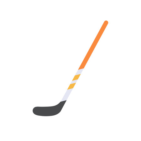 hockey stick and ball Equipment for playing sports on ice.のイラスト素材