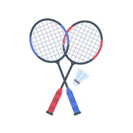 Badminton bat for hitting shuttlecocks in indoor sports