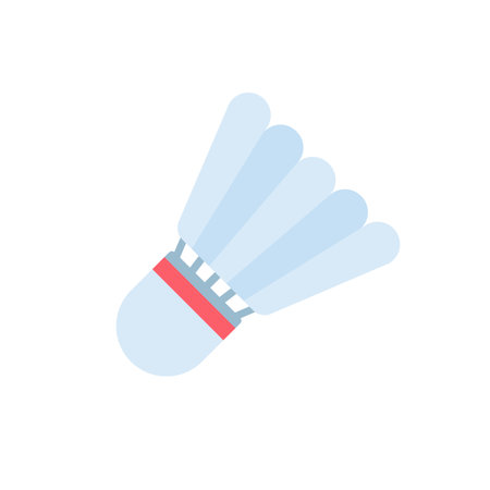 feather badminton ball for sporting events in the gymのイラスト素材