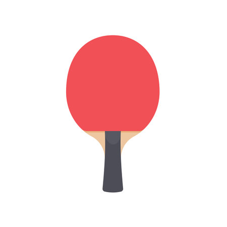 Table tennis bat for hitting the ball Indoor Table Tennis Tournamentのイラスト素材