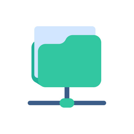 Data management. Share information and protect it from computer viruses.のイラスト素材