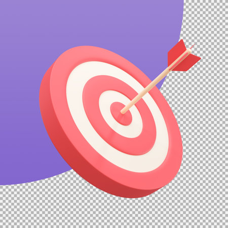 Arrows shot in the center of the target Marketing analysis concept for business goals.の写真素材