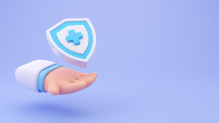 specialist doctor Take care of the organs in the body. 3D medical illustration.の写真素材