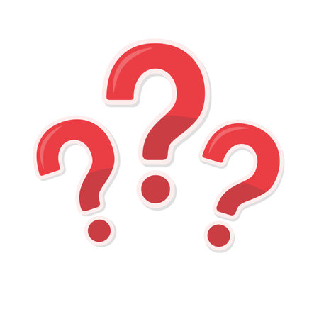 speech bubbles with question marks doubt concept problem solvingのイラスト素材