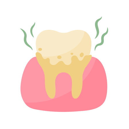 dental health care Solve the problem of tooth decay and swollen gums in the mouth.のイラスト素材