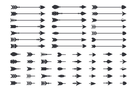 Wooden arrow in Indian tribal styleのイラスト素材