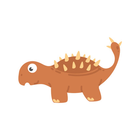 Cute cartoon dinosaur for nursery decoration.のイラスト素材