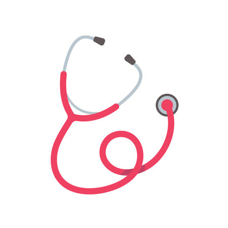 medical stethoscope of nurse and doctor to examine the patient's bodyのイラスト素材