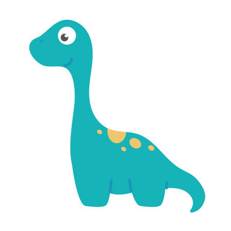 Cute cartoon dinosaur for nursery decoration.のイラスト素材