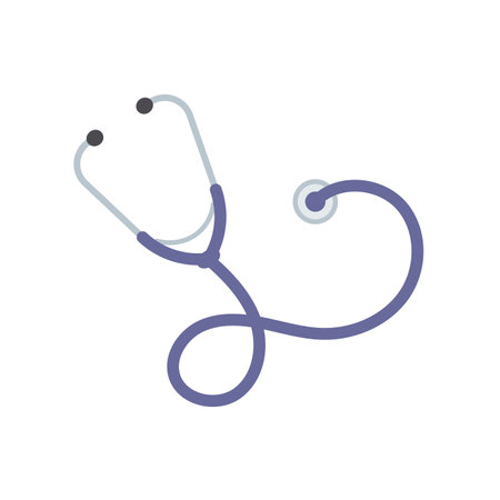 medical stethoscope of nurse and doctor to examine the patient's bodyのイラスト素材