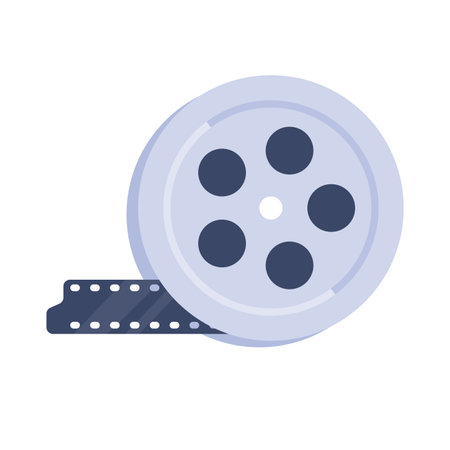 retro camera roll for recording filming of ancient performancesのイラスト素材