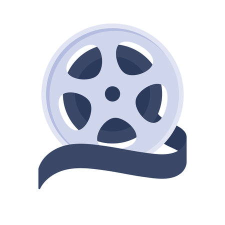 retro camera roll for recording filming of ancient performancesのイラスト素材