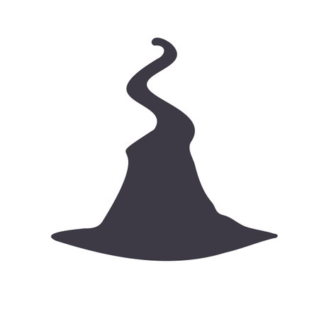 magic hat, wizard hat, witch hat for Halloween decorationのイラスト素材