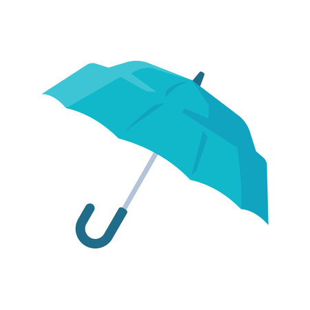 Colorful umbrella icon for rain protection open sun umbrella simple styleのイラスト素材