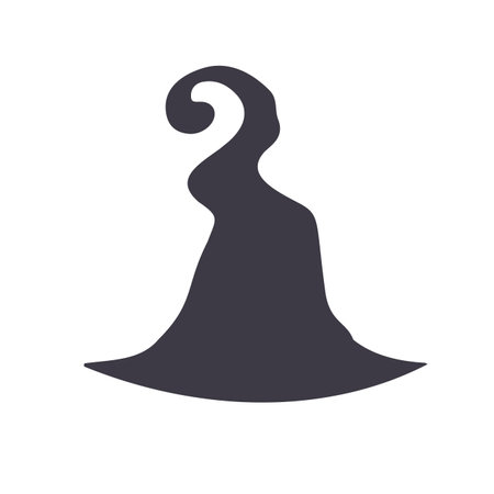 magic hat, wizard hat, witch hat for Halloween decorationのイラスト素材