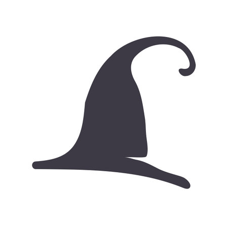 magic hat, wizard hat, witch hat for Halloween decorationのイラスト素材