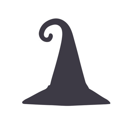 magic hat, wizard hat, witch hat for Halloween decorationのイラスト素材