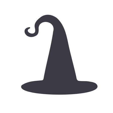 magic hat, wizard hat, witch hat for Halloween decorationのイラスト素材