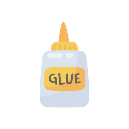sticky glue for attaching paper Glue Stick Educational Craft Supplies for Kidsのイラスト素材
