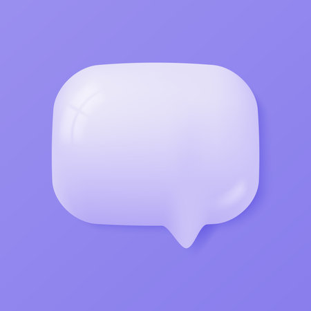 3d speech bubbles. Conversation to comment. empty text frameのイラスト素材