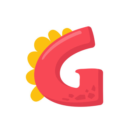 Dinosaur Alphabet and Numbers Illustration for nursery boys birthday partyのイラスト素材