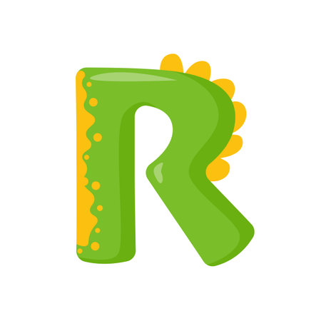 Dinosaur Alphabet and Numbers Illustration for nursery boys birthday partyのイラスト素材