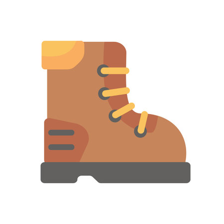 hiking shoes equipment for camping activities to relax during the holidaysのイラスト素材