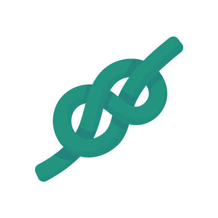 Trekking equipment. Ropes for camping tents in the forest.のイラスト素材
