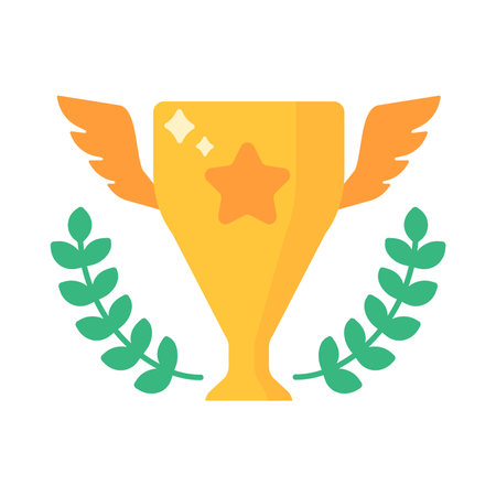 The golden trophy of success. Awards for winners of sports gamesのイラスト素材