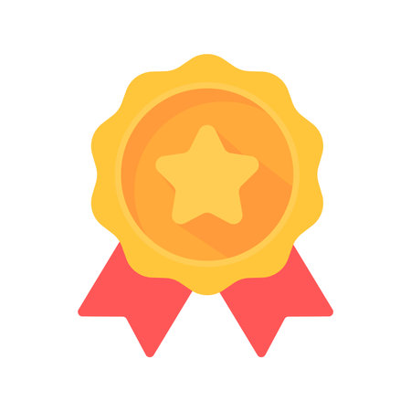 Gold Medal Awards for winners of sporting events best victoryのイラスト素材