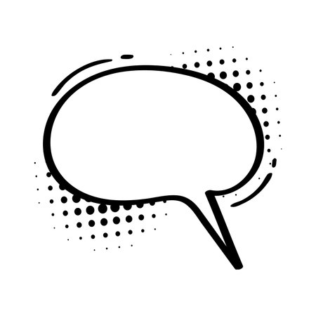 Comic speech bubbles. Comic dialogue on halftone shadows. Dots. Comic chat shouting.のイラスト素材