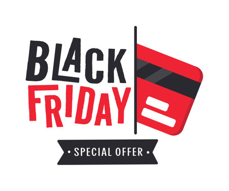 Black Friday banner. Special discount offer design. Product discount festivalのイラスト素材