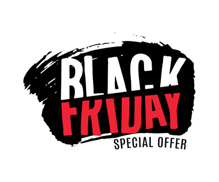 Black Friday banner. Special discount offer design. Product discount festivalのイラスト素材