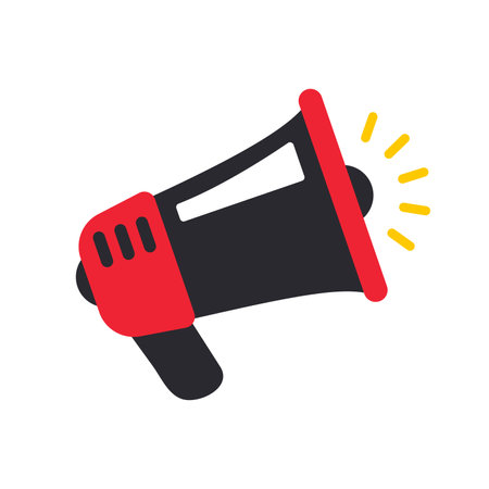 Megaphone shouts out special Black Friday sales deals.のイラスト素材