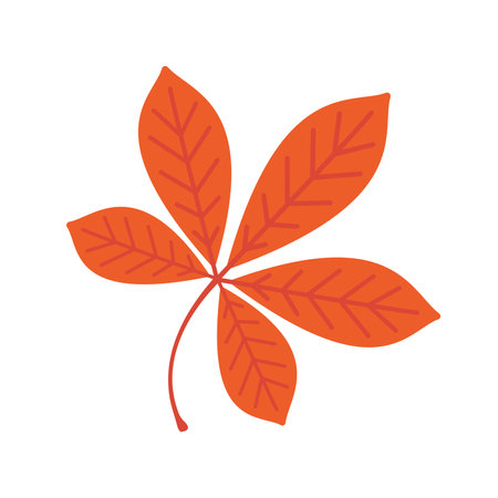 Beautiful leaf composition. Leaves change color in autumnのイラスト素材