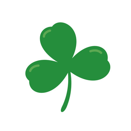 green four leaf clover Symbol of good luck at St.Patrick's festivalのイラスト素材