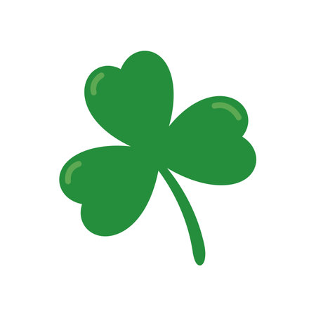 green four leaf clover Symbol of good luck at St.Patrick's festivalのイラスト素材