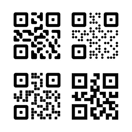 QR code to use your smartphone camera to scan to pay. Download applications on the website.のイラスト素材