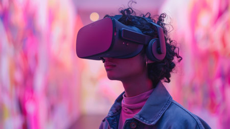 Virtual reality art gallery, immersive exhibitsの素材