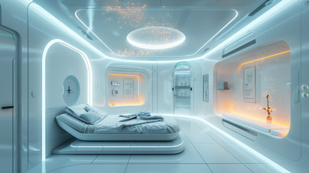 3D CG rendering of Modern Building. High resolution image gallery.の素材