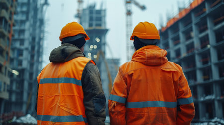 Advanced engineering in skyscraper construction, a city's growth symbolの素材