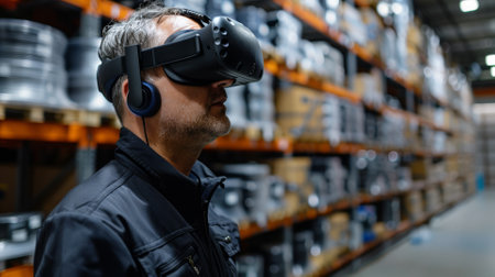 Virtual reality warehouse training simulationの素材