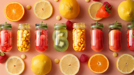 Fruit capsule library, archives of nutritional wisdomの素材