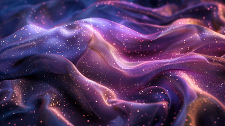 Cosmic silk, flowing fabrics in space colorsの素材