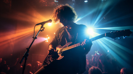 Indie music scene, live performances and energyの素材