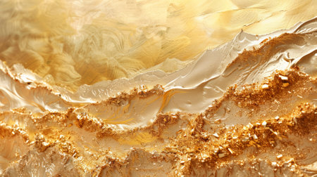 Whispering sands, golden dunes in abstract luxuryの素材