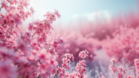Blossoming cherry orchard, spring renewalの素材
